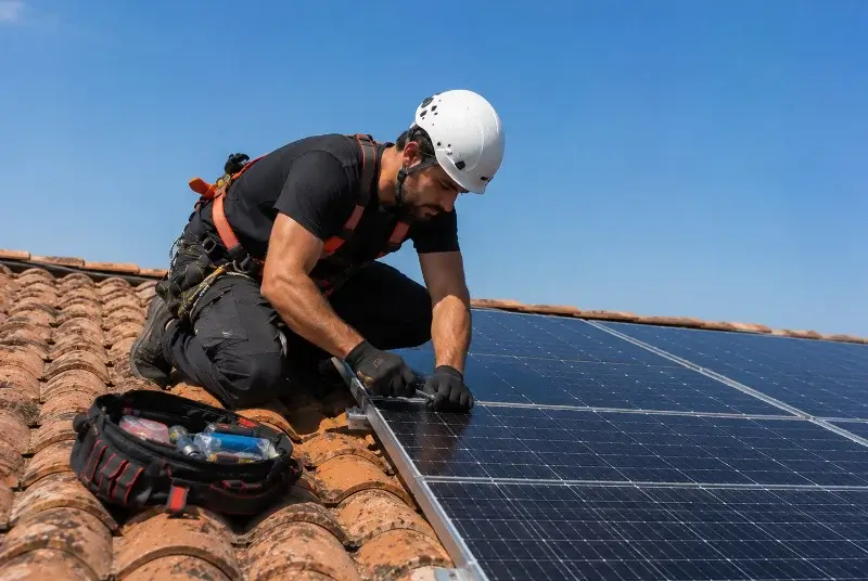 Maintenance et monitoring de panneaux solaires à Camps-la-Source