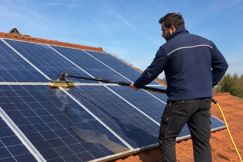 Nettoyage et entretien de panneaux solaires à Camps-la-Source